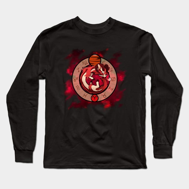 Zodiac Dragons: Aries Long Sleeve T-Shirt by FennecSilvestre